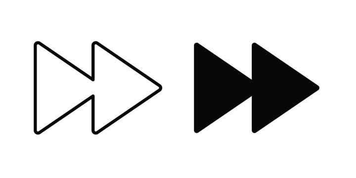Next forward button icon editable pictograms kit