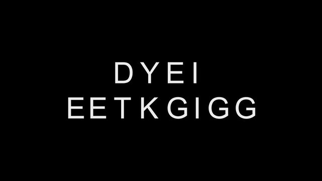 Futuristic random text animation featuring the word deep learning. Ideal for cybersecurity, software loading screens, HUD displays, technology presentations, sci-fi videos  and data visualization.
