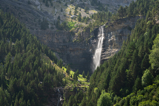 Waterfal in National Park Ordesa y Monte Perdido, Spain.