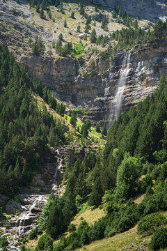 Waterfal in National Park Ordesa y Monte Perdido, Spain.