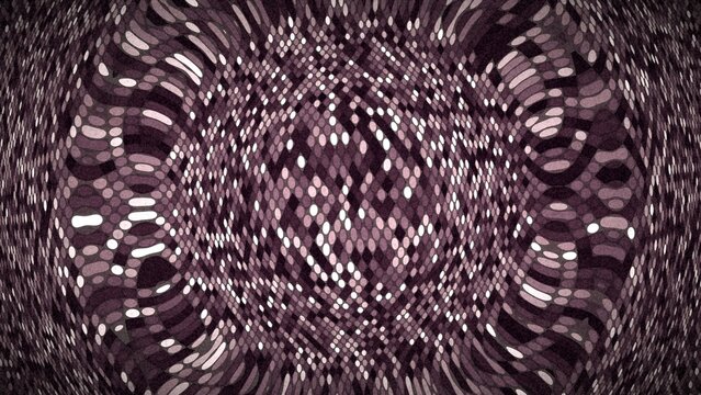 Dark plum textured pattern featuring warped geometric mosaic designs.