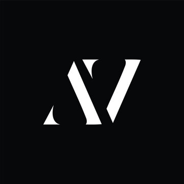 Abstract Geometric Shape SV Monogram.