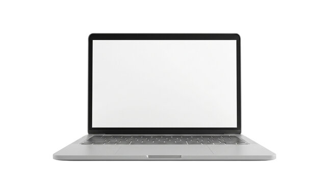 laptop with blank screen isolated on transparent background png