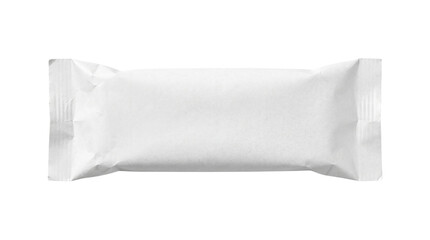 Fototapeta premium white snack bar packaging isolated on transparent background png