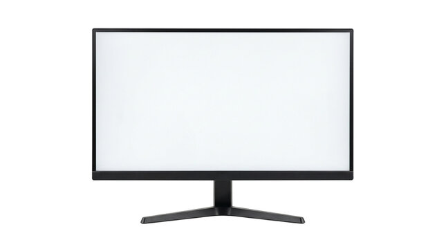 blank computer monitor screen isolated on transparent background png