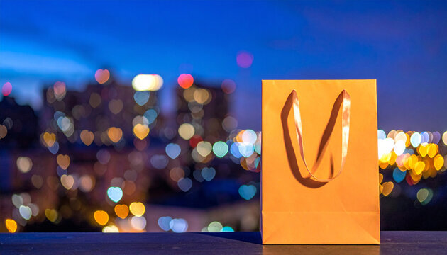 Orange gift bag