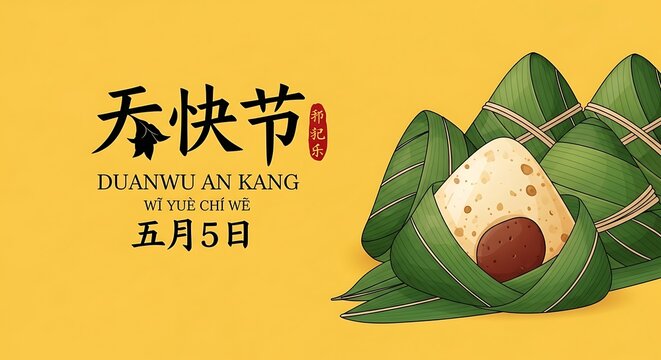 Dragon boat festival zongzi bamboo leaf wrapping.