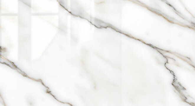 White marble texture background with soft grey and gold natural veins