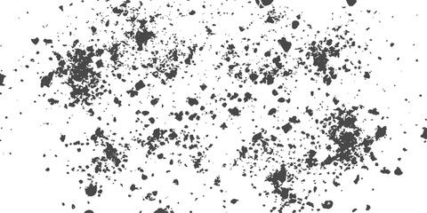 Fototapeta premium Abstract Black Paint Splatter Background. Random grunge ink texture with bold distressed splash marks and scattered artistic speckles. Modern backdrop for branding and editorial design