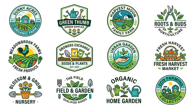 Farm and Garden Emblems Collection