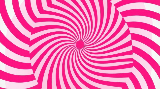 Pink Hypnotic Swirl Abstract Optical Illusion Pattern