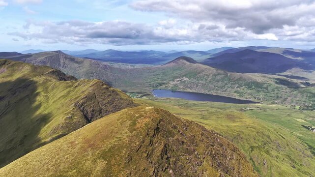 Mountain Landscape on the Iveragh Peninsula, County Kerry, Ireland