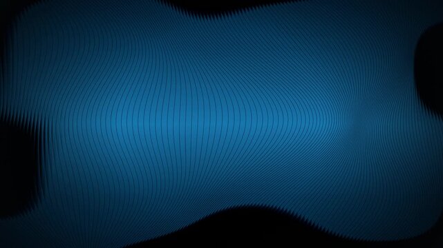Blue parallel lines undulate smoothly in a seamless loop