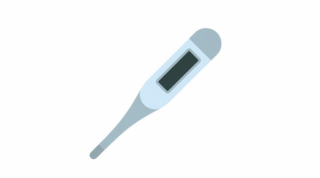 Digital Medical Thermometer vector illustration on isolated background