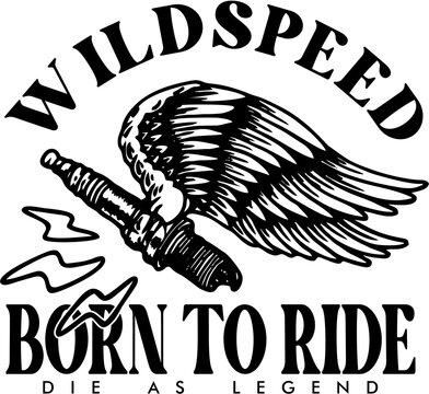 grunge carburetor with wings / wild speed ride