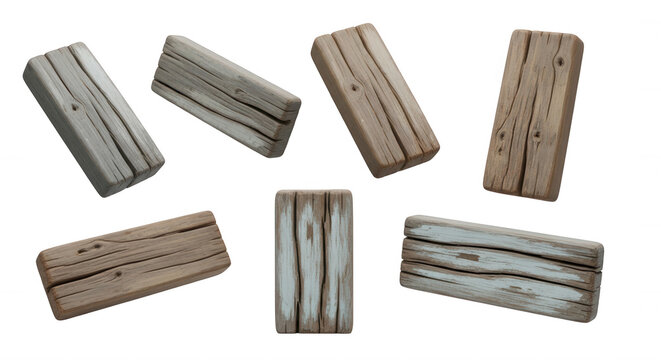wooden planks levitating in a bright studio environment suggesting building materials architectural designs and craftsmanship design elements