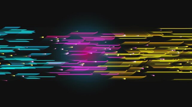 Glowing binary code data streams flowing rapidly in this abstract digital motion video background animation clip