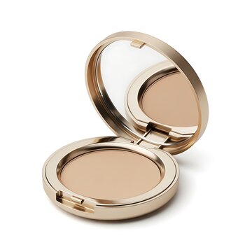 Open compact powder foundation mirror case