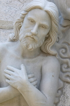 Marble Statue of Jesus Christ at Nui Cui