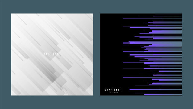 Purple Digital Speed Lines and Glitch Effect Abstract Background Vector