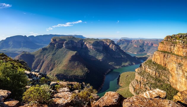 vue du blyder canyon en afrique du sud
