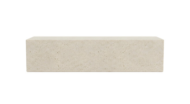 Vertical Paras Jogja Limestone Display Platform Isolated on Transparent Background PNG