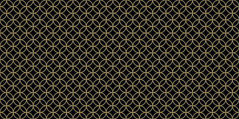 Obraz premium Seamless luxury geometric circle repeated pattern