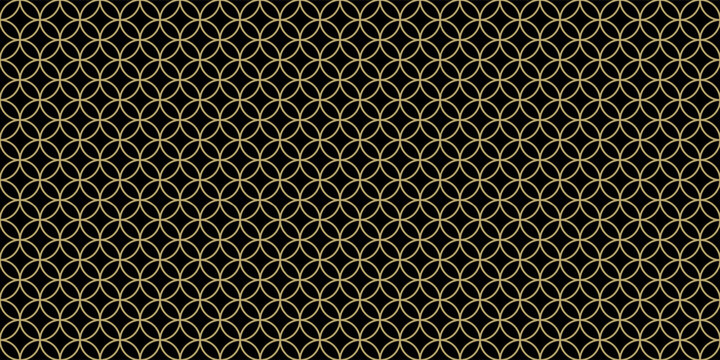 Seamless luxury geometric circle repeated pattern