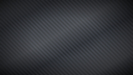 Naklejka premium Dark carbon fiber texture background pattern