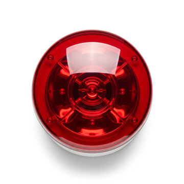 Red Emergency Siren Strobe Light Top View