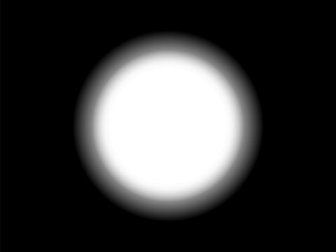 White beam cut, circle shadow light overlay effect with smooth transition