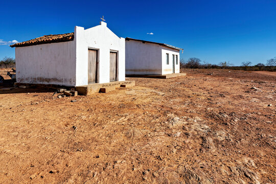 The village of Quexio Dantas near Campo Formoso in the Caatinga region of Bahia, Brazil