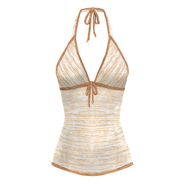 Elegant lace halter top dress with floral embroidery