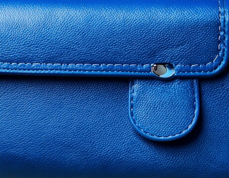 close up blue leather texture appears to of a bag showcasing the intricate texture