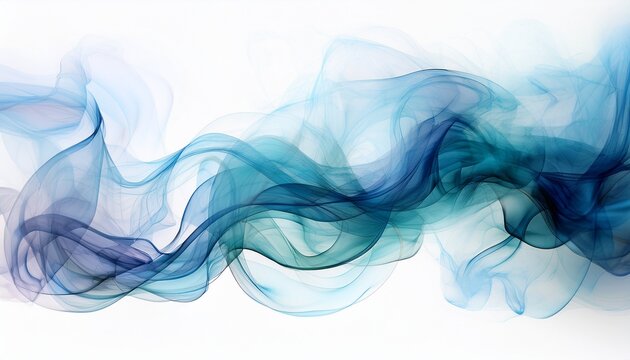 transparent smoke isolated on white background