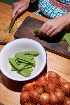 Preparing Fresh Vegetables