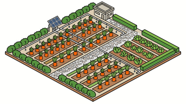 Automated smart garden irrigation system with solar power