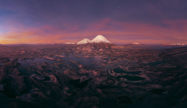 Parinacota Volcano Panorama