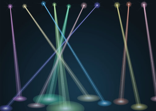 Abstract digital network connection with glowing light dots and thin lines on black background isolated on transparent background, Vector