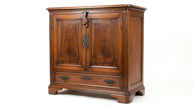 Classic brown wooden cupboard furniture with cupboard furniture interior traditional craftsmanship