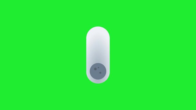 Vertical toggle switch transitioning between day and night mode featuring sun and moon icons on a