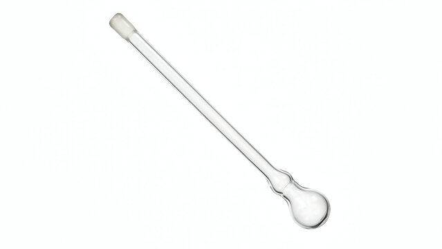 Transparent glass laboratory pipette with laboratory chemistry research scientific equipment analysis experiment pharmaceutical instrument medicine glassware measurement