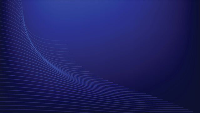 abstract blue futuristic lines background with blank space