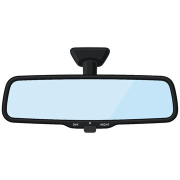 Rearview Mirror Day Night Switch Vector Icon