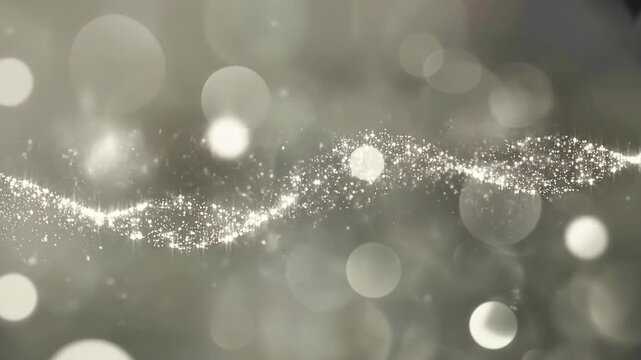 Elegant glowing light streaks through soft bokeh sparkle background with dynamic motion with ethereal atmosphere gentle camera movement with captures smooth flowing, video captures