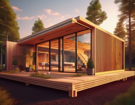 modern prefabricated modular house constructed from wood panels wood house construction prefab modular
