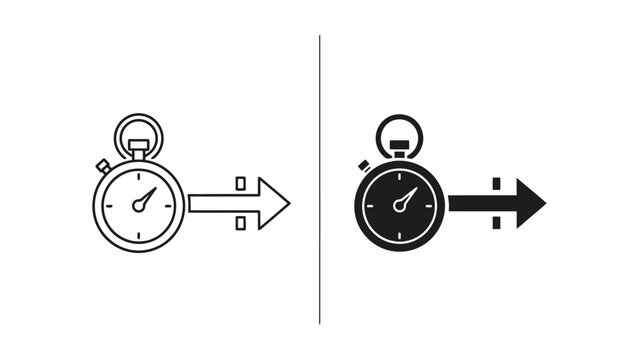 Clock Time Change Illustration with Forward and Backward Arrows for Daylight Saving Adjustment