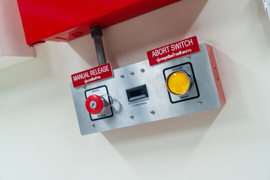 Emergency Control Panel with Manual Release and Abort Switch