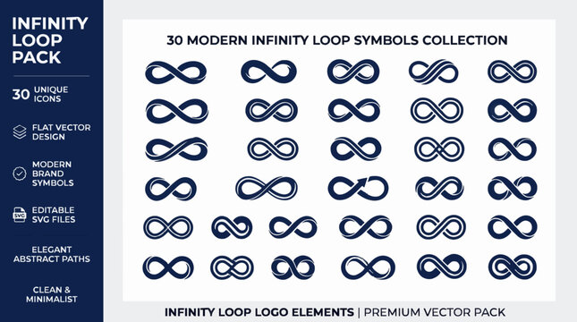 Infinity Loop Symbols Vector Pack
