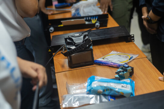 Electronics Repair Tools and Components on Table